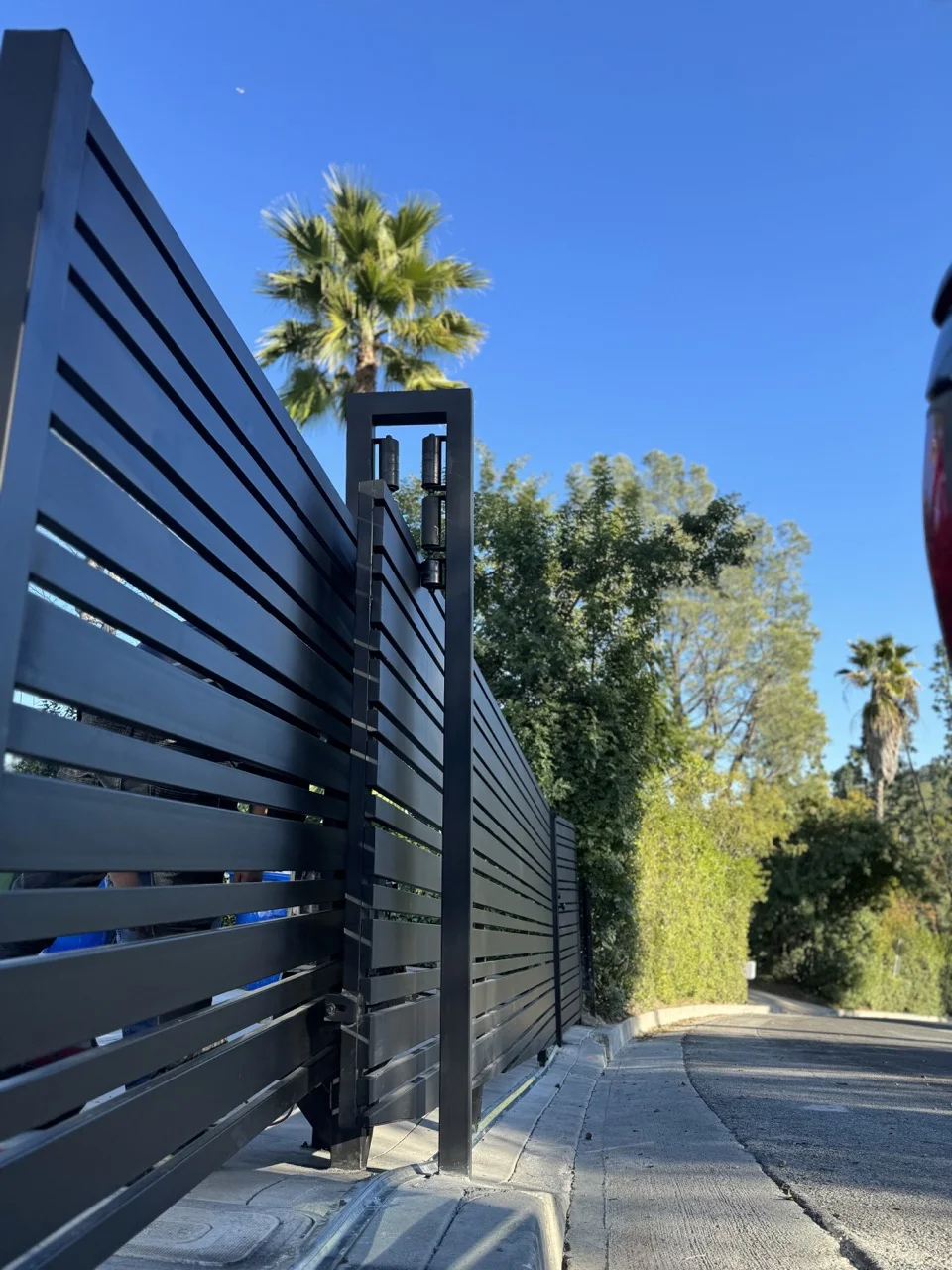 Metal fence installation