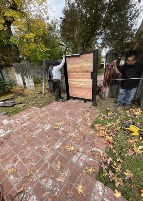 Man working on Gate